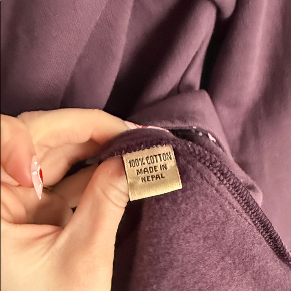 Elegant Purple Patterned Cardigan - Picture 5 of 5